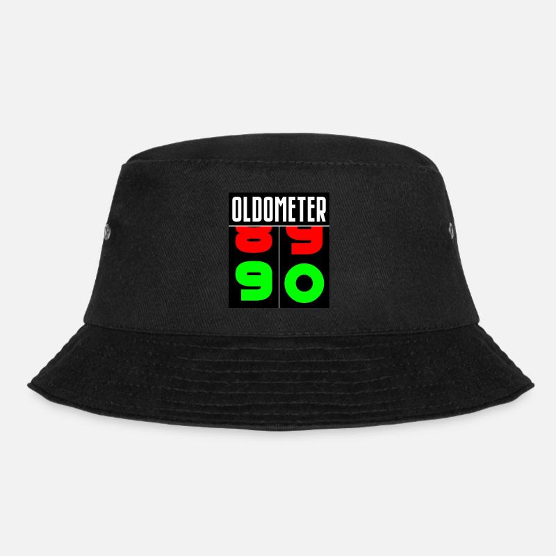 Oldometer 90th Birthday - Bucket Hat - black