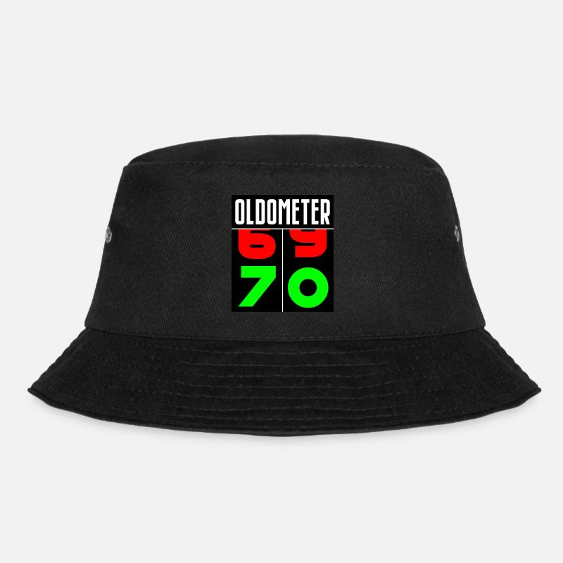 Oldometer 70. Geburtstag - Bucket Hat - Schwarz