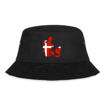 Flag of Denmark - Denmark Trikot Dänemark Fussball - Bucket Hat - Schwarz - Vorne - Lela (165cm)