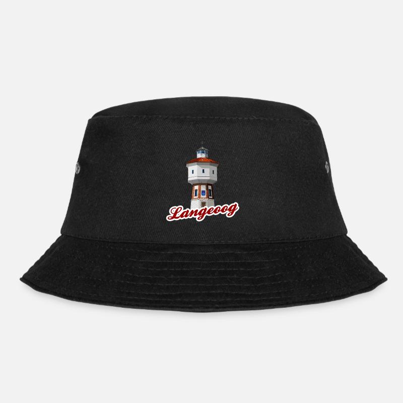 Bronko55 No.59 – Langeoog Water Tower - Bucket Hat - black