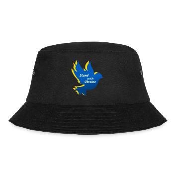 Ukraine Peace Dove - Bucket Hat - black - Front - Lela (165cm)