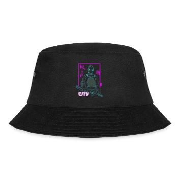 Verbrenne das Stadtmädchen - Bucket Hat - Schwarz - Vorne - Lela (165cm)