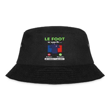 T shirt foot le foot m'appelle cadeau football - Bob - noir - Devant - Lela (165cm)