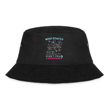 Physics Math Formula Joke - Bucket Hat - black - Front - Lela (165cm)