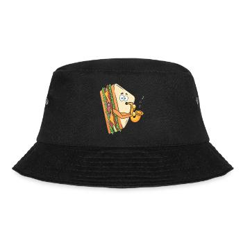 Saxophonist Saxophones Cheese Music Musician - Bucket Hat - black - Front - Lela (165cm)