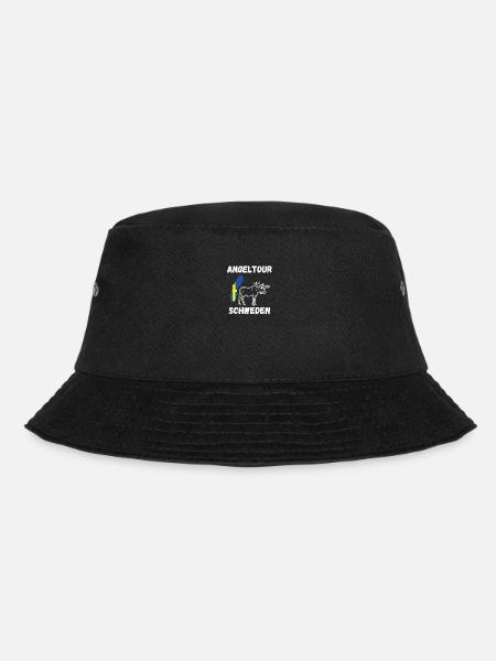 Angeln Schweden Angel - Bucket Hat - Schwarz