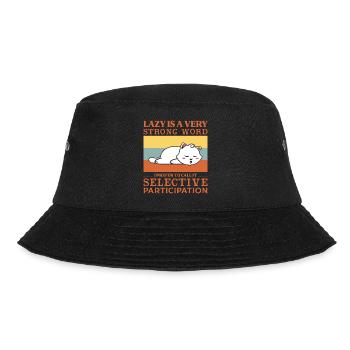 Lazy is a very strong word - Bucket Hat - black - Front - Lela (165cm)