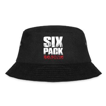 Six Pack Loading Dunkel coole shirts ch / at - Bucket Hat - Schwarz - Vorne - Lela (165cm)