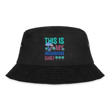 Mushroom Hunting Vegetable Shiitake - Bucket Hat - black - Front - Lela (165cm)