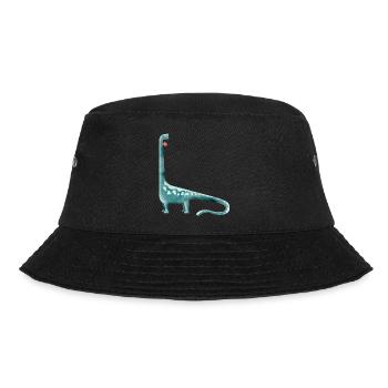 Brachiosaurus - Bucket Hat - Schwarz - Vorne - Lela (165cm)