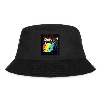 Baby Einhorn Wal - Bucket Hat - Schwarz - Vorne - Lela (165cm)