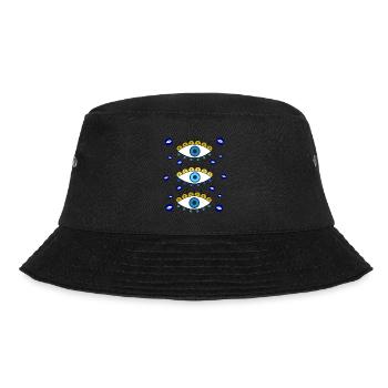 Magische Augen - Bucket Hat - Schwarz - Vorne - Lela (165cm)