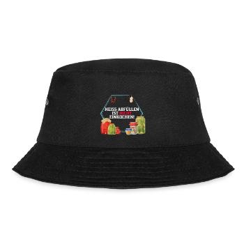 Einkochen Haltbar machen Fermentieren Einmachen - Bucket Hat - Schwarz - Vorne - Lela (165cm)