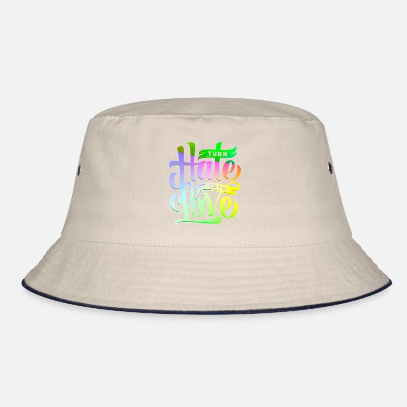 Turn hate into love Bucket Hat