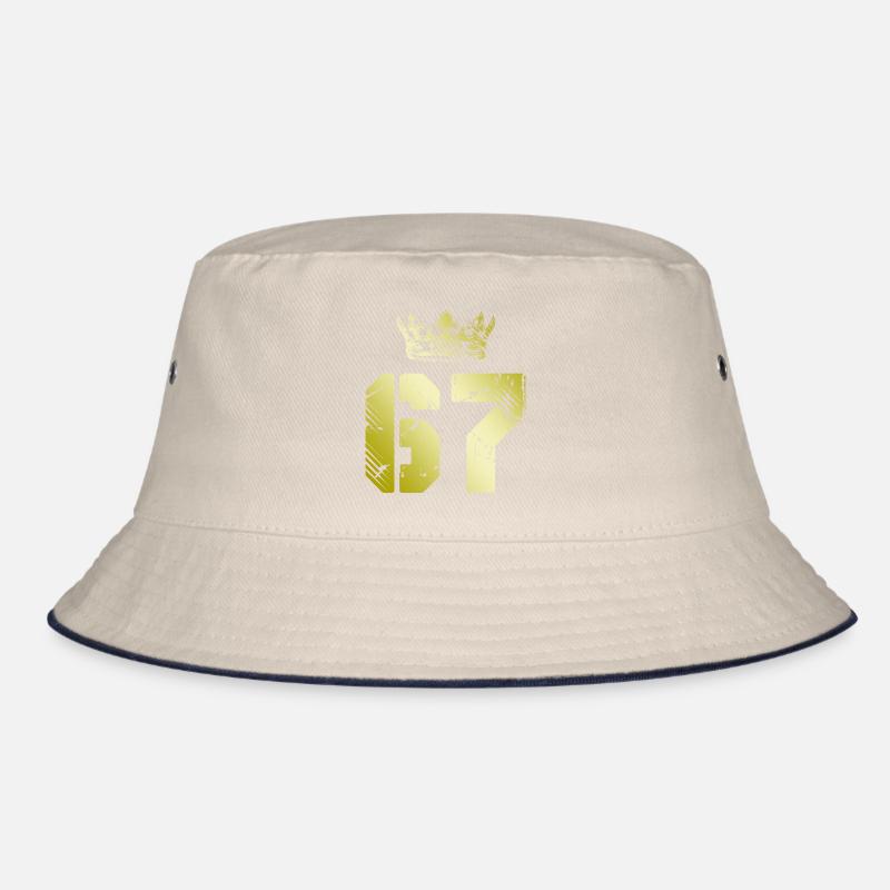 67 Number crown Bucket Hat