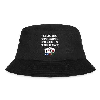 Liquor Upfront Poker in the Rear Beer Lover - Bucket Hat - Schwarz - Vorne - Lela (165cm)