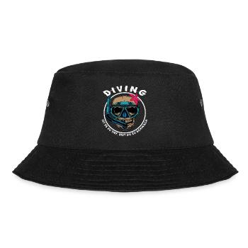 apnoe tauchen oxygen apnoetaucher schnorcheln - Bucket Hat - Schwarz - Vorne - Lela (165cm)