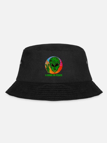 ALIEN I COME IN PEACE - Bucket Hat - Schwarz