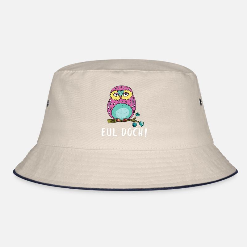 Heul Doch Eul Doch Eulen Wortspiel Eule Wortwitz Bucket Hat