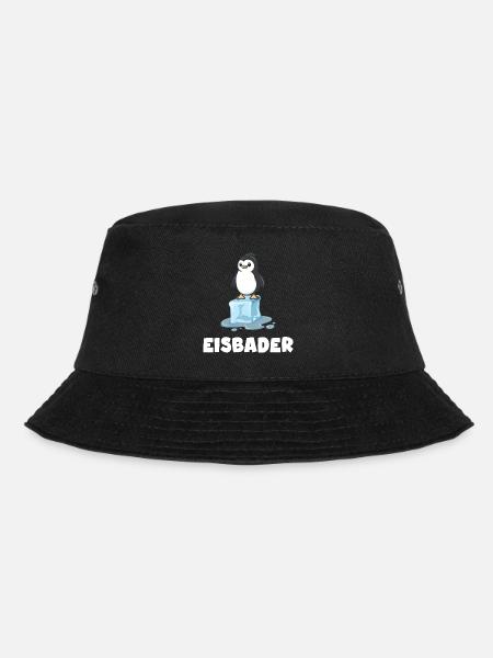 eisbader winterbader eisbademeister pinguin - Bucket Hat - Schwarz