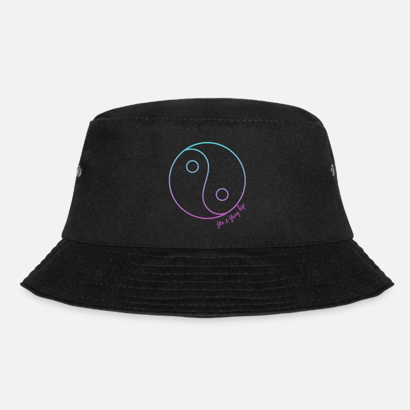 Yin and yang hip - Bucket Hat - black