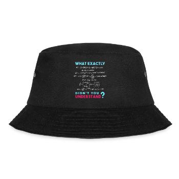 Physik Formel Scherz Lustig Mathe - Bucket Hat - Schwarz - Vorne - Lela (165cm)