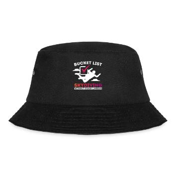 Bucket List Fallschirmspringen Base Jumping - Bucket Hat - Schwarz - Vorne - Lela (165cm)