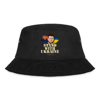 Ukraine Arizona - Bucket Hat - Schwarz - Vorne - Lela (165cm)