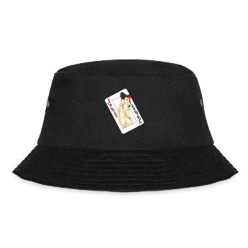 Joker (Deck) - Casino Serie - Bucket Hat - Schwarz - Vorne - Lela (165cm)