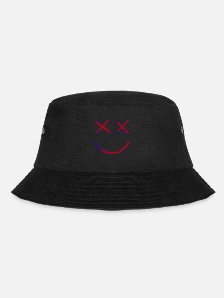 Smile - Bucket Hat - Schwarz