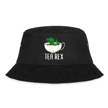 Tea Rex Tyrannosaurus Dinosaur Dino - Bucket Hat - black - Front - Lela (165cm)