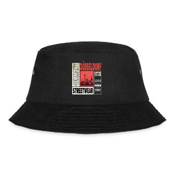 Düsseldorf Deutschland Stadt Skyline Heimat Liebe - Bucket Hat - Schwarz - Vorne - Lela (165cm)
