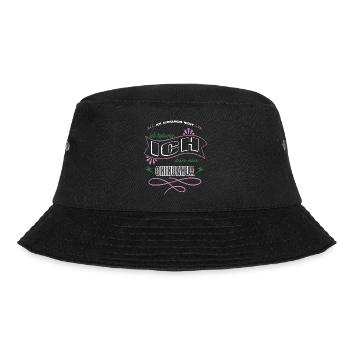 geburtstag hundeliebhaber hunderasse humor - Bucket Hat - Schwarz - Vorne - Lela (165cm)