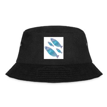 Fische - Bucket Hat - Schwarz - Vorne - Lela (165cm)