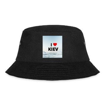 I LOVE KIEV - Bucket Hat - black - Front - Lela (165cm)