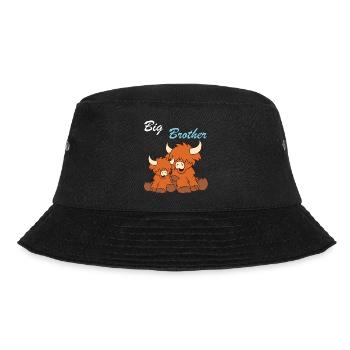 Hochlandrinder - Big Brother - Bucket Hat - Schwarz - Vorne - Lela (165cm)