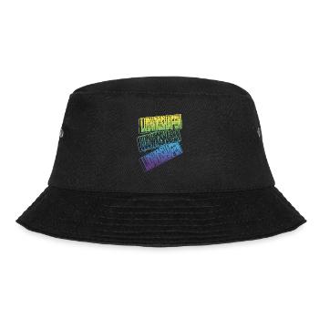 Ludwigshafen Germany City Font Skyline - Bucket Hat - black - Front - Lela (165cm)