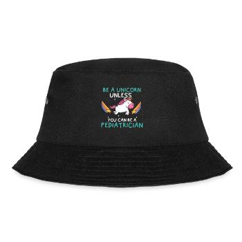 Be A Unicorn Kinderarzt Krankenhaus Einhorn - Bucket Hat - Schwarz - Vorne - Lela (165cm)