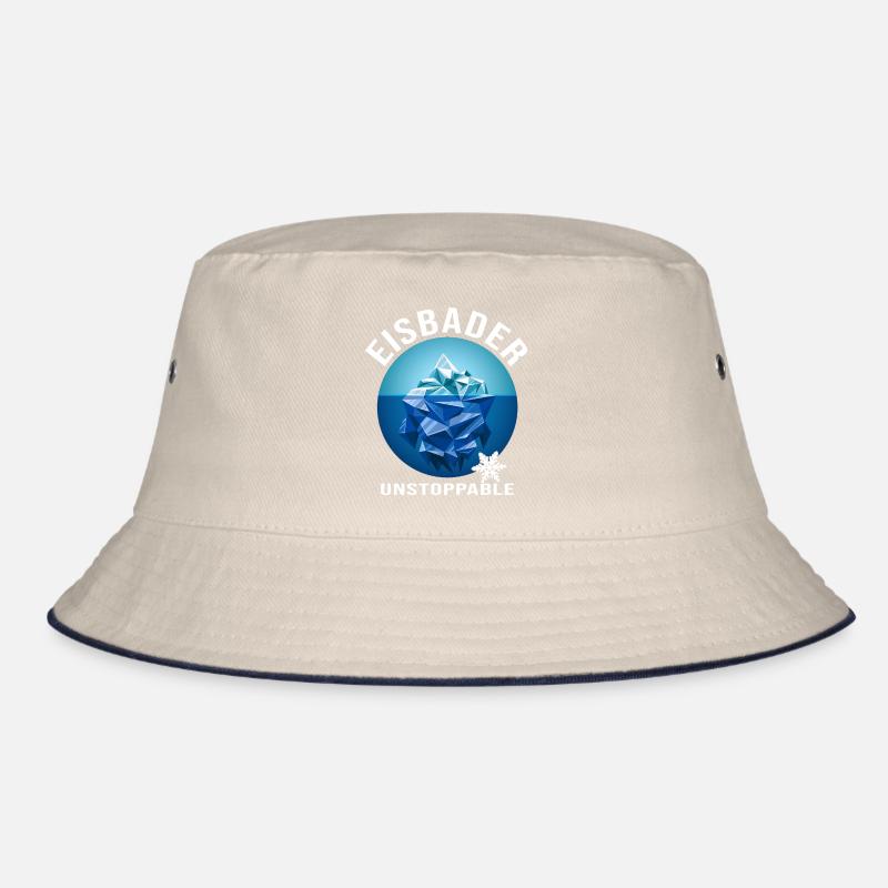 Eisbader Winterschwimmen Eisbad "Eisberg" Eisloch Bucket Hat