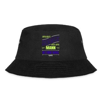 welpe geschenkidee schäferhund opa doggie geek - Bucket Hat - Schwarz - Vorne - Lela (165cm)