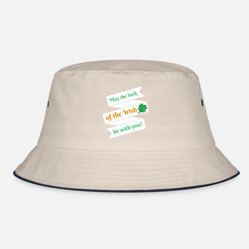 St. Patrick's Day Spruch Glück Kleeblatt Geschenk Bucket Hat