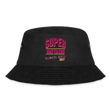 Super mom always busy 24/7 - Bucket Hat - black - Front - Lela (165cm)