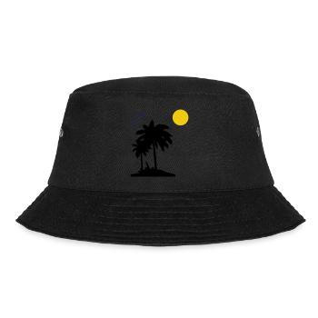 Palm trees - Bucket Hat - black - Front - Lela (165cm)