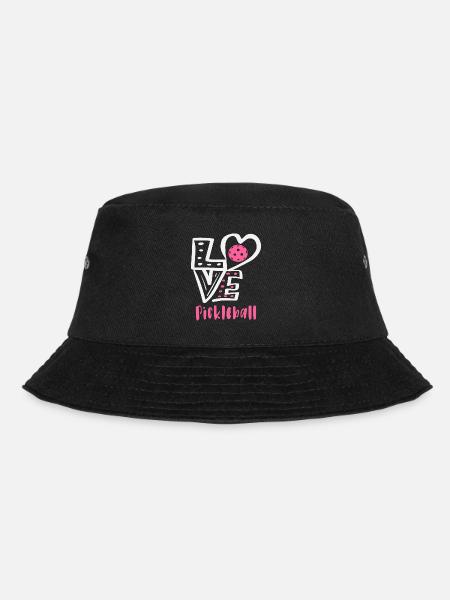 I love Pickleball - Bucket Hat - black