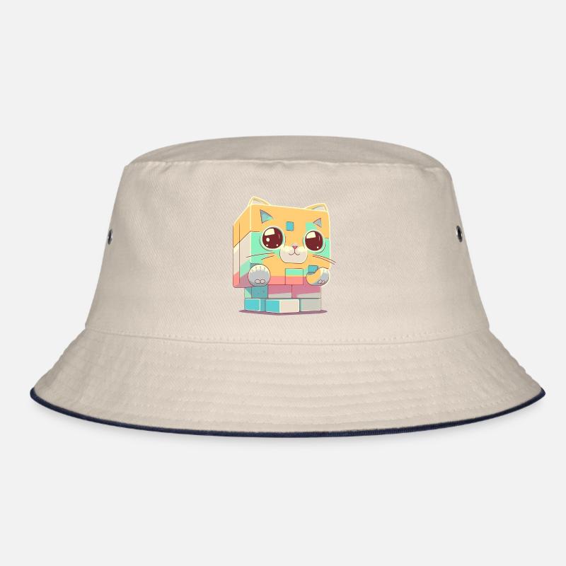 Chat kawaii en cube Bob