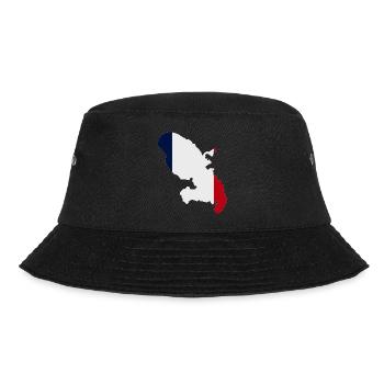 Stadtplan von Martinique - Bucket Hat - Schwarz - Vorne - Lela (165cm)