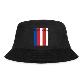 New York Striped Wordmark - Bucket Hat - black - Front - Lela (165cm)