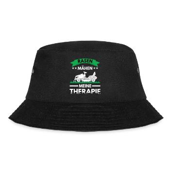 Rasentraktor & Aufsitzmäher Spruch für Gärtner - Bucket Hat - Schwarz - Vorne - Lela (165cm)
