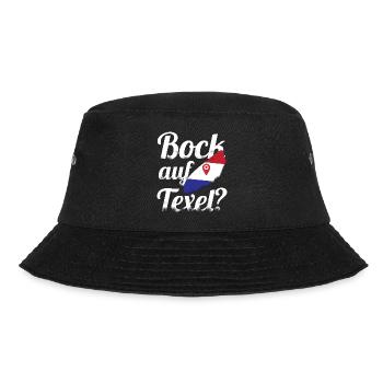 Bock auf Texel Nordholland Niederland Urlaub Insel - Bucket Hat - Schwarz - Vorne - Lela (165cm)