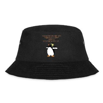 Dicke Schwalbe - Bucket Hat - Schwarz - Vorne - Lela (165cm)